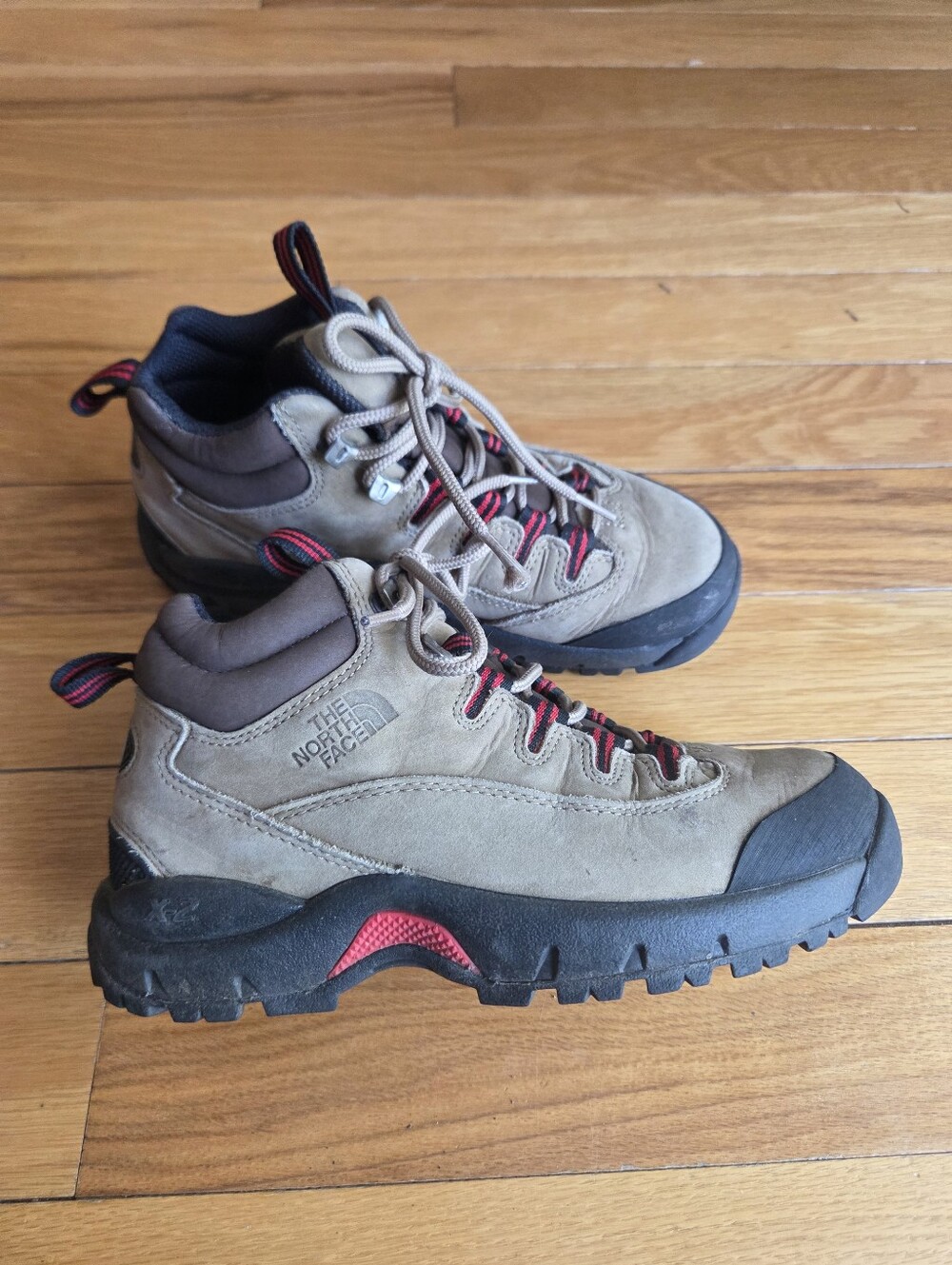 The North Face Brown and Red‎ Women's Hiking Boots Size 7.5